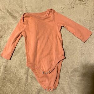 Cloud Island 12 month Solid Russet Long Sleeve Onesie